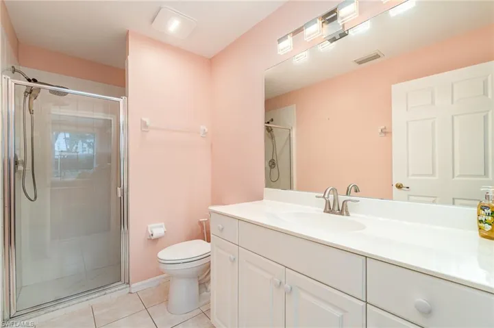 Tile floors and shower only