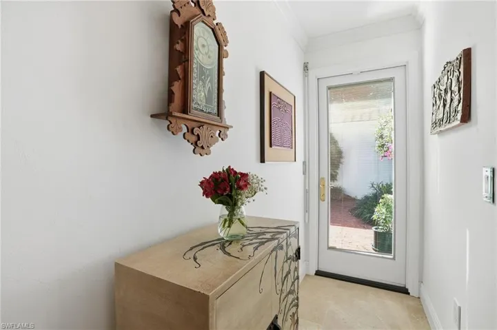 Second entry providing private access to the second master from the courtyard