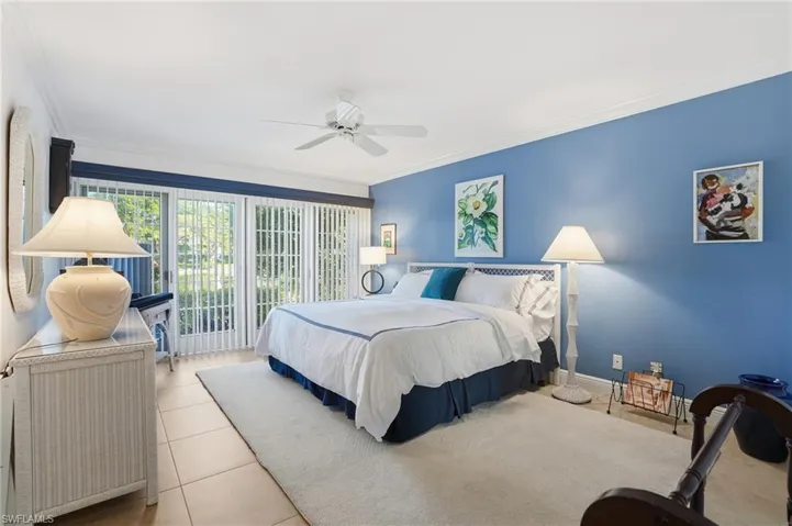 Second Master on the other side of the home with privacy and views of the lake