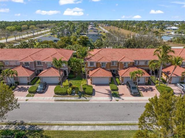 Aerial view of 3367 Dandolo Circle, including side walks on both side of street!