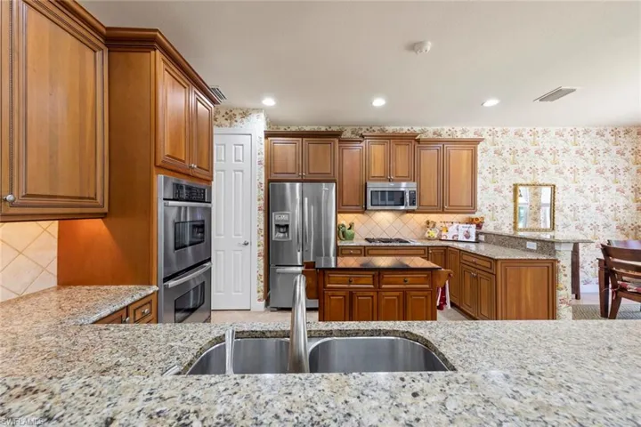 Stainless steel appliances, pantry