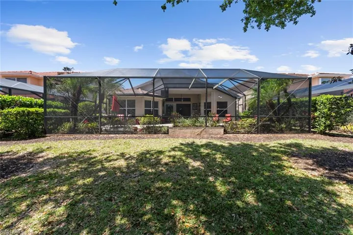Rear of property