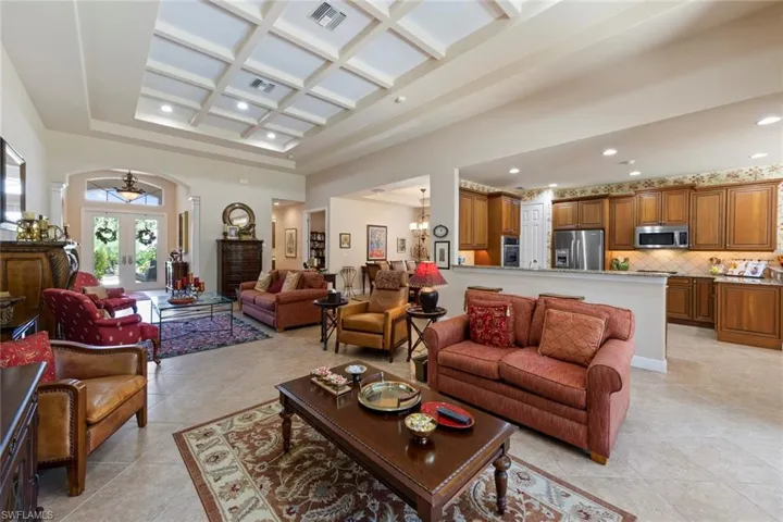 Great room looking back to foyer