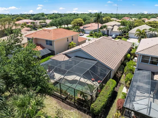 Aerial view of rear of home