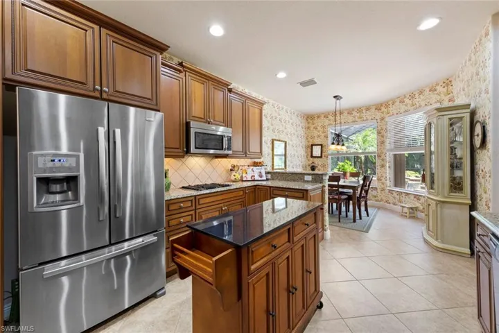 Kitchen looking into breakfast nook