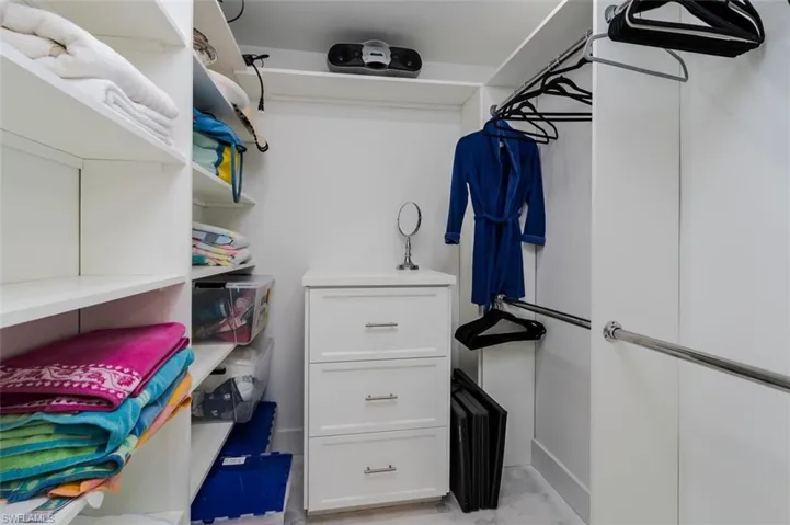 Primary Bedroom Walk-in Closet.