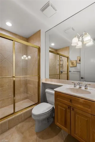 2nd full bath has a walk in shower.