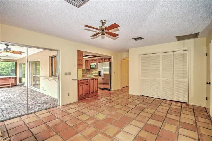 Family Room looking back at Kitchen & Pantry