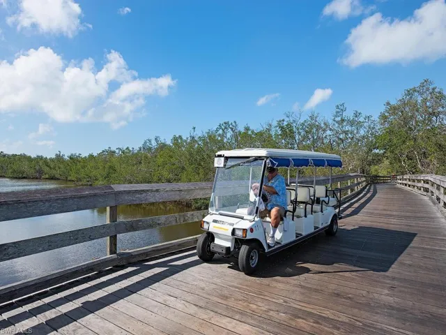 Hop the tram or walk to the beach