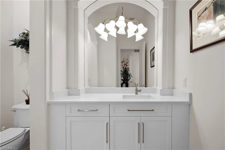 Half bath off of family room