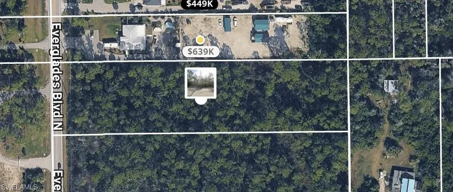 Property Map. Displaying the property's location and boundaries, including adjacent parcels and road access