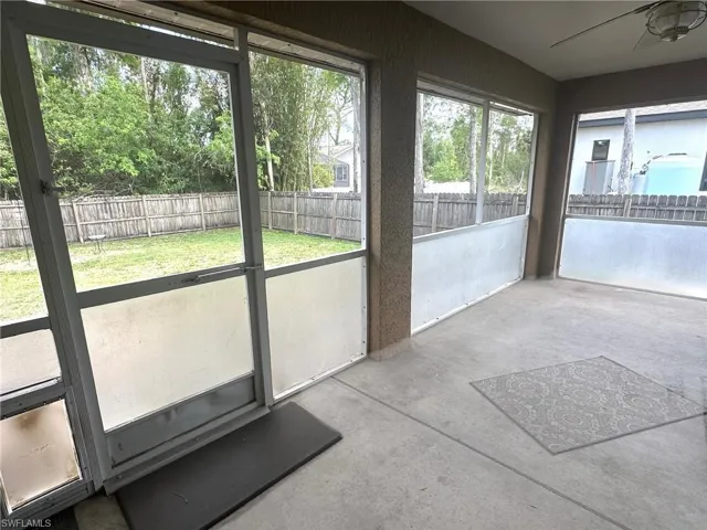 Screened lanai
