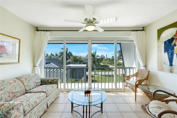 Screened lanai with sliding glass doors