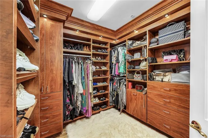 View of spacious closet