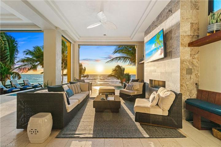 Pick a seat, they are all good. A fireplace if a chill should come.