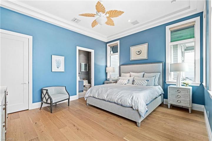 Spacious and bright bedroom with full bath