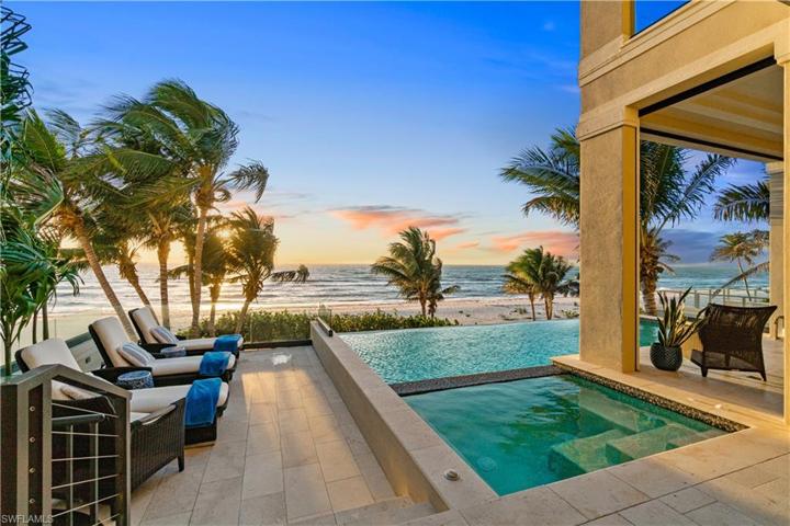 Palm trees swaying in the breeze, relaxing pool and spa with a sunsets every night.