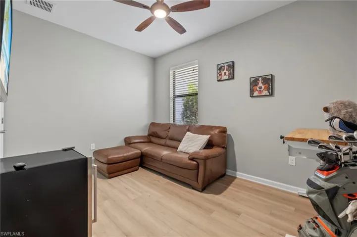 4th bedroom being used as an office