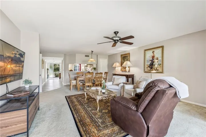 Turnkey furnished view to kitchen