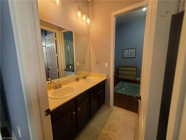 Bathroom with dual sinks
