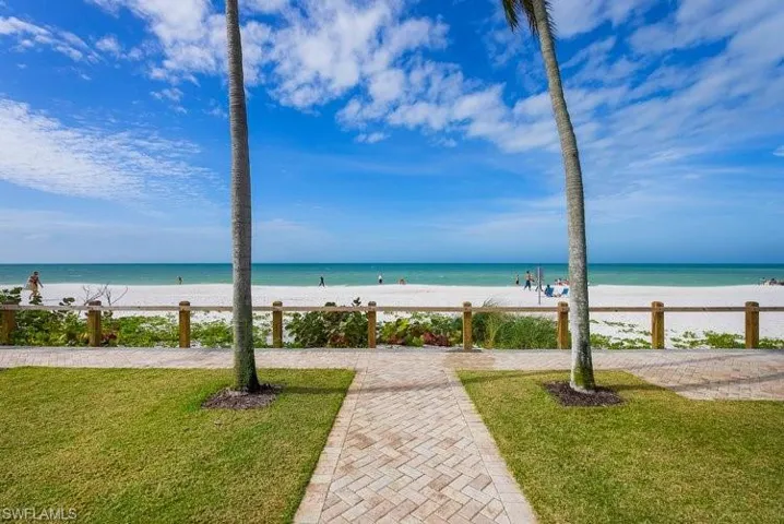 Water view with a view of the beach