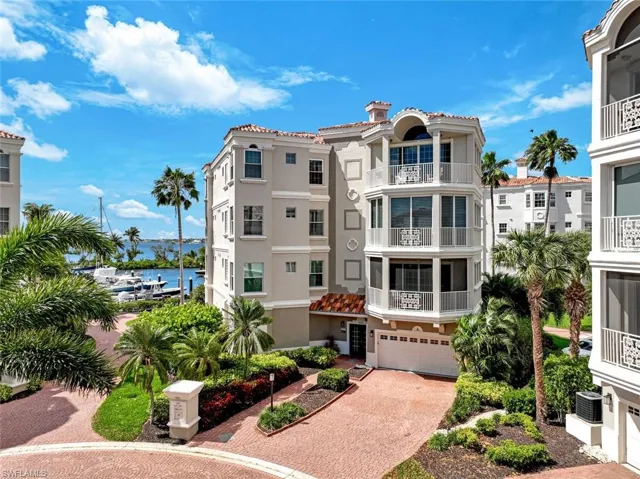 wrap around views nestled along the marina.