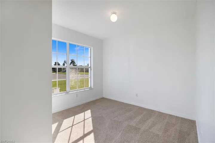 Lots of natural sunlight when you want it in this guest bedroom