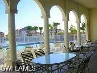 Nice shady area for poolside lunches