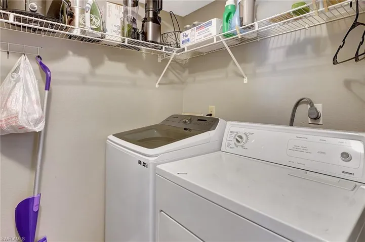 Laundry room with washer and dryer