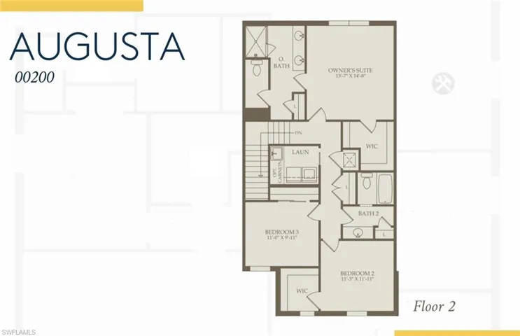 Floor plan with structural options selected