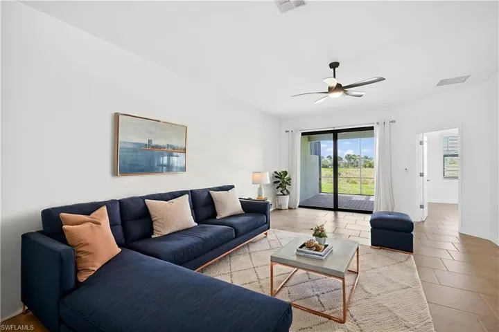Virtually Staged Living Room