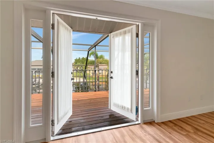 French Doors to Private balcony
