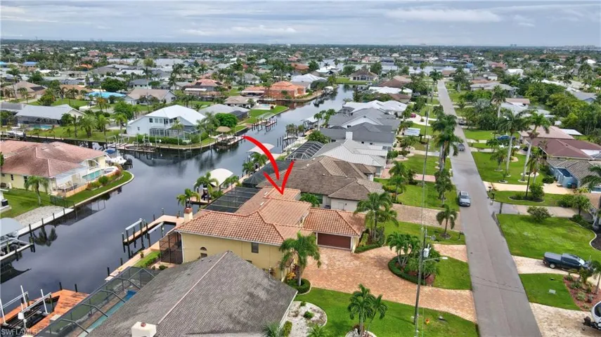Aerial view of the Underhill Canal