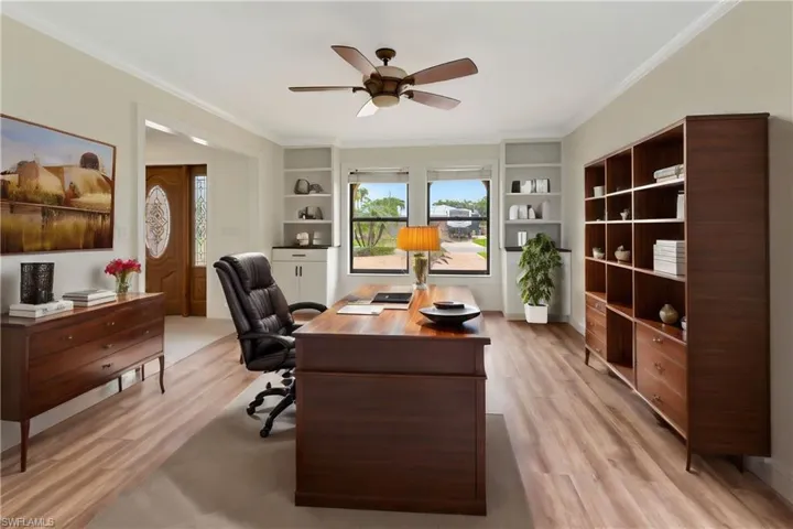 Office virtually staged