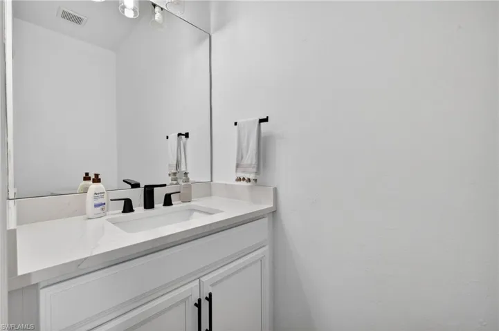 Bathroom featuring vanity