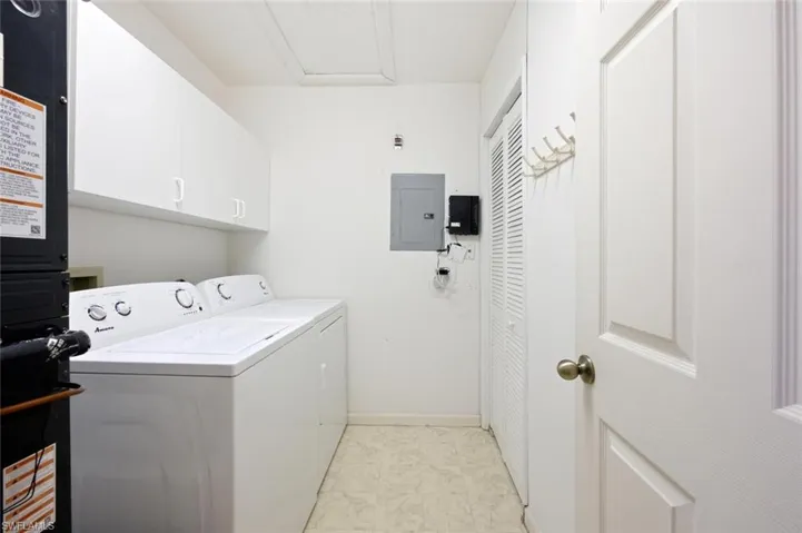 Laundry Area and Mini Storage Area