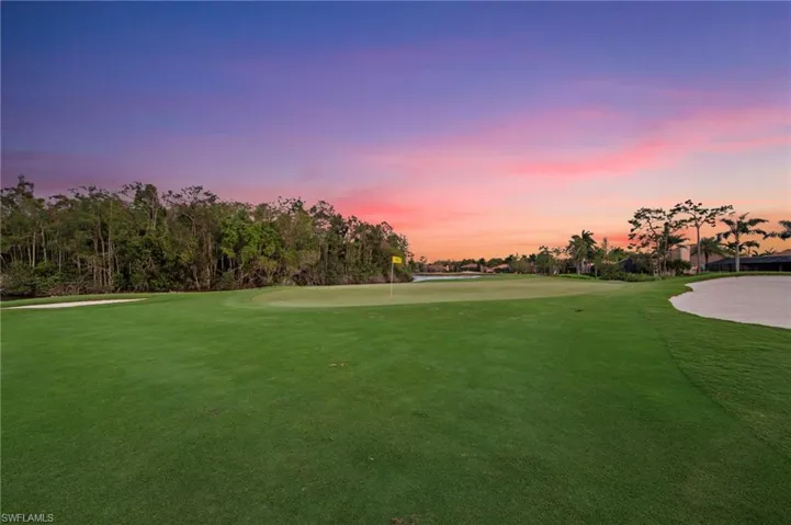 twilight on the golf course