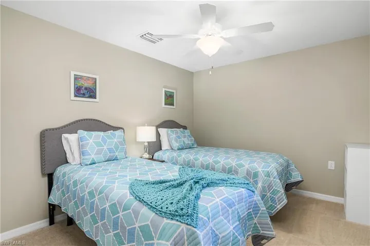 Guests will love their own private space with the bedroom and guest bath at the front of the home.