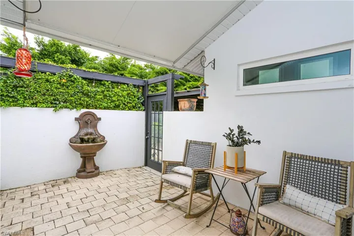 View of patio