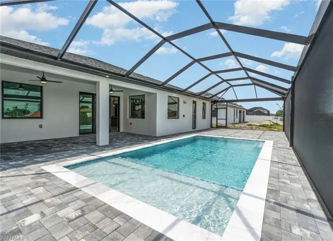 Pool picture is taken from another model home
