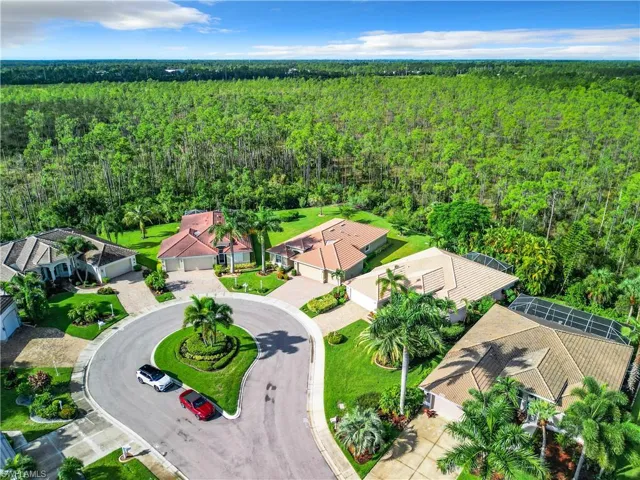 Birds eye view of property