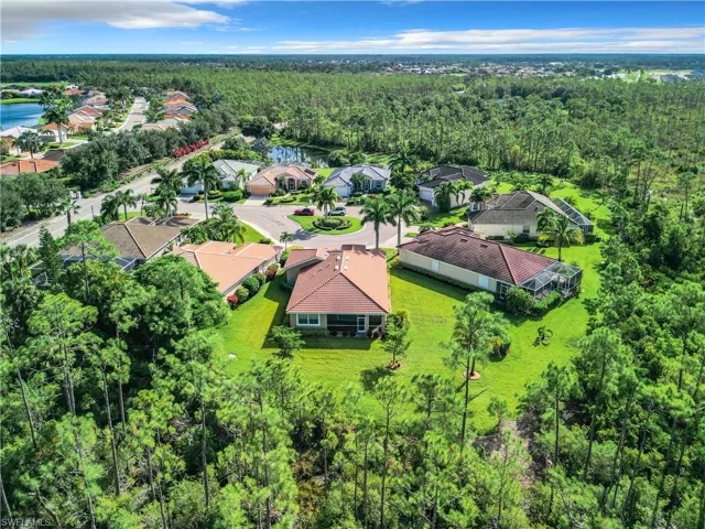 Birds eye view of property
