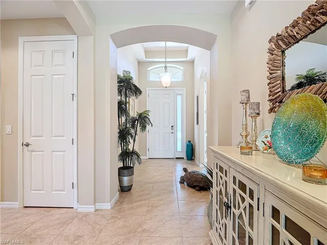 View of tiled entryway