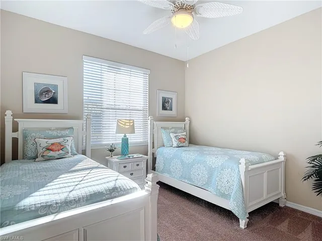 Bedroom 2 featuring ceiling fan