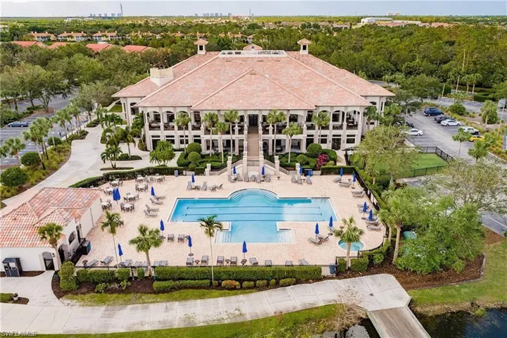 Birds eye view of property