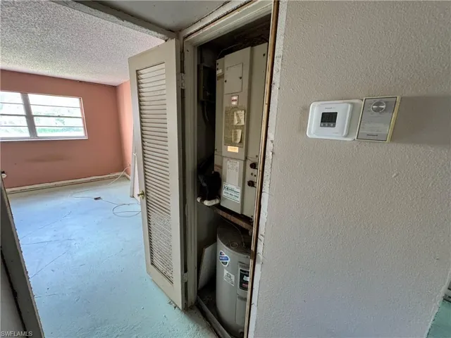 Utilities with electric water heater