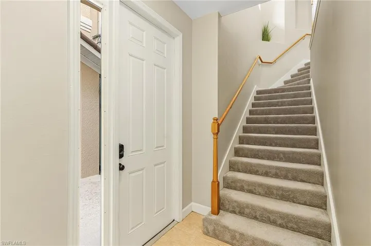 View of tiled entrance foyer