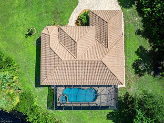 Birds eye view of property