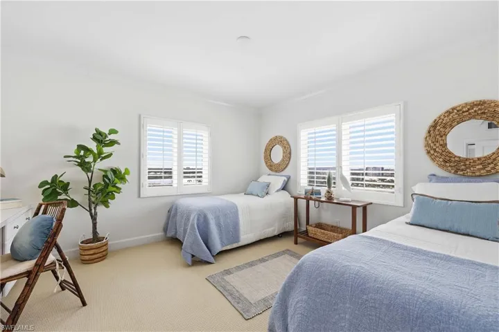 Bedroom #3 has an East city view of the Bay.