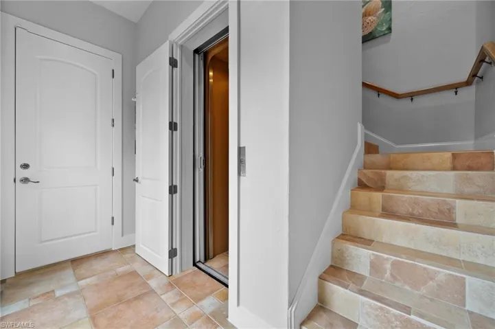View of stairway